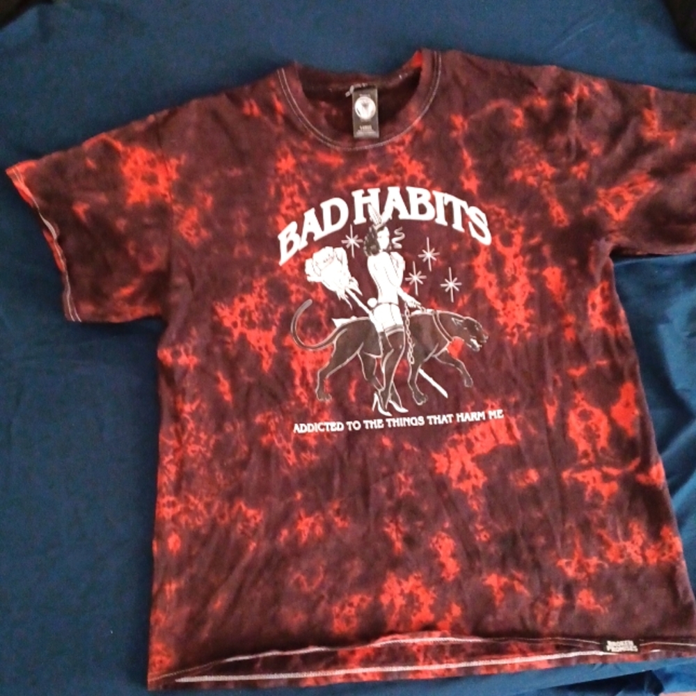 Fairly new black and red Broken Promises L tee-shirt.